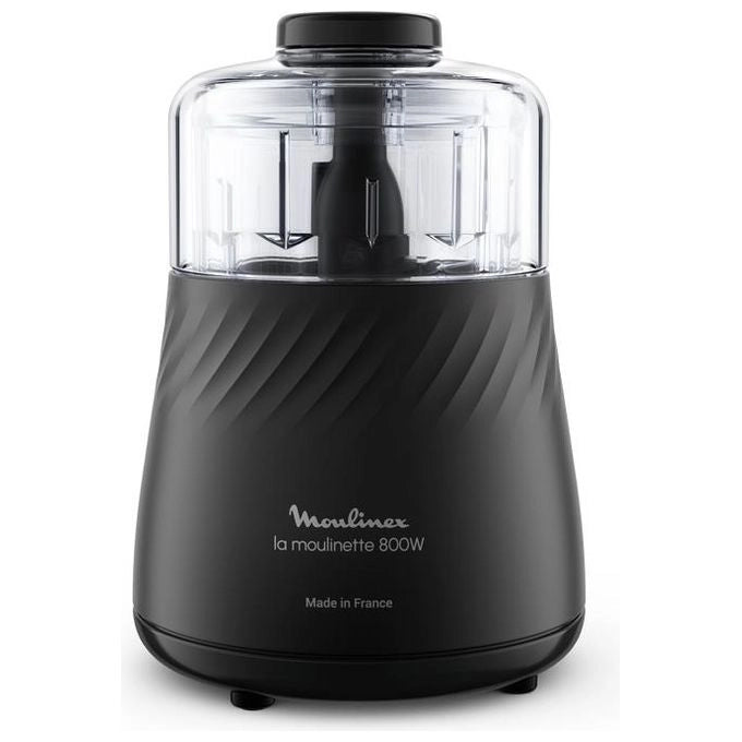 Moulinex DP710810 tritaverdure elettrico 0,5 L 800 W Nero, Trasparente