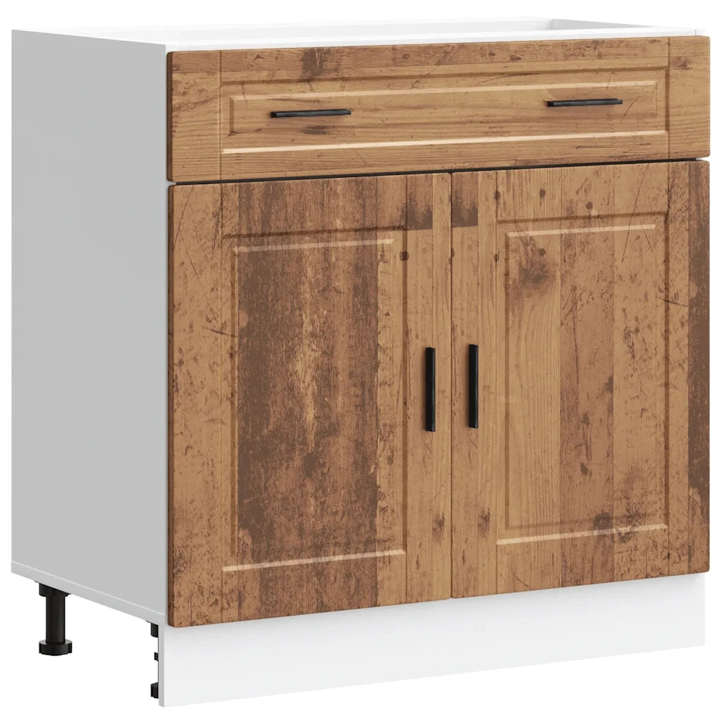 Pensile da cucina | Base da Cucina Porto Legno Antico in Legno Multistrato