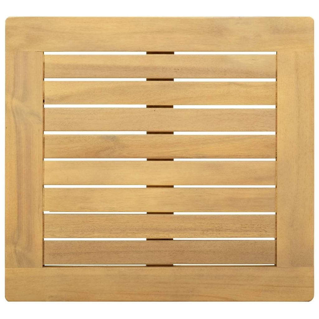 Tavolino da salotto Acacia chiaro 45 x 45 x 36 cm 42026778