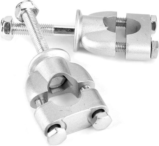2 pezzi Riser di supporto per pince - 7/8" 22 mm Riser di supporto per fissaggio di manubrio di moto - Rehausseurs di manubrio Clamp - Per moto Dirt Bike serraggio universale - (1 coppia)
