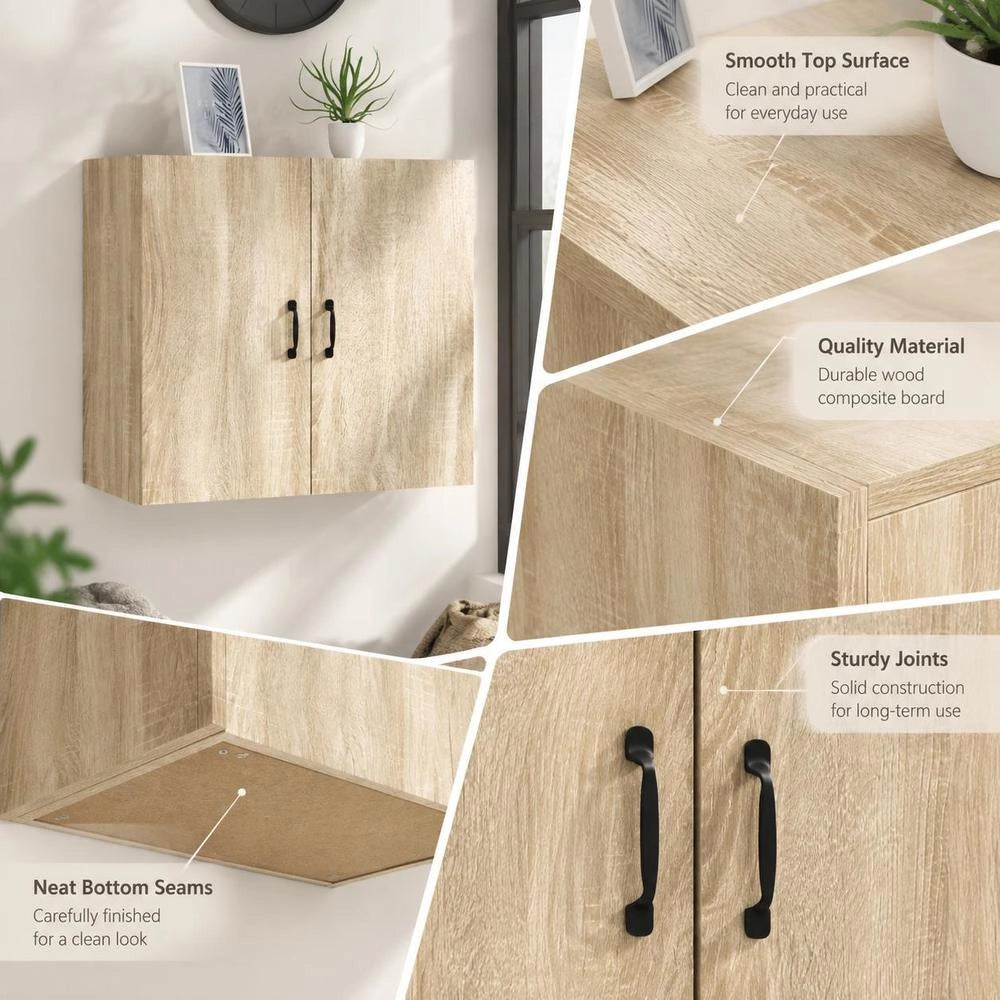 Wall Cabinet Sonoma Oak 60x31x60 Cm Wood-based Material