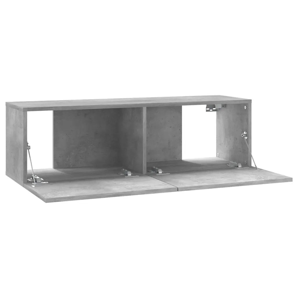 Mobile Porta TV Grigio Cemento 100x30x30 cm in Truciolato cod mxl 33994