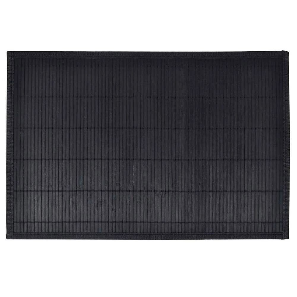 6 Bamboo Placemats 30 X 45 Cm Black