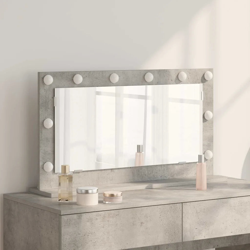 Specchio da Vanit¨¤-Specchio da Trucco Grigio cemento 80 x 45 x 18 cm