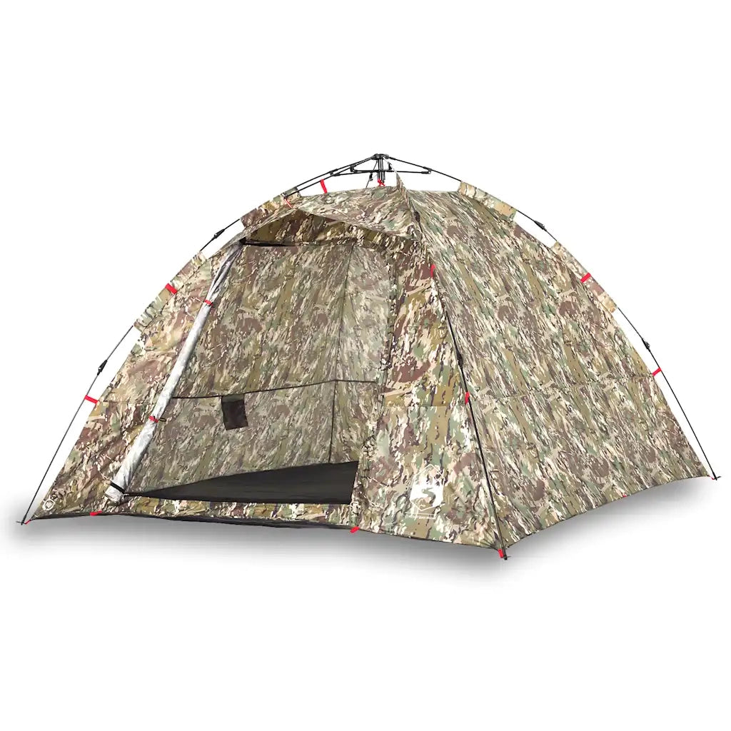 Tenda da Pesca 4 Persone-Tenda da campeggio Mimetica a Rilascio Rapido 293088