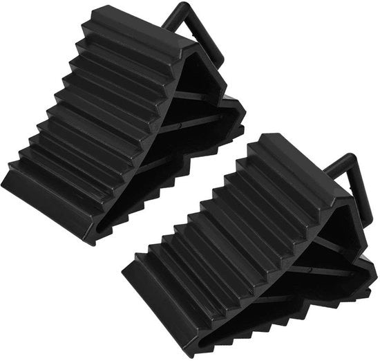 Sostegno per Pneumatici di Alta Qualità - Blocco Antiscivolo - Allineamento Ruote - Adatto per Camper - Spaziale - Dimensioni 15,5 x 9 x 9,8 cm - Blocchi di Ruote