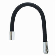 Trade Shop - Canna Ricambio Tubo Flessibile Per Rubinetto Lavello Da Cucina Nero 50 Cm 87506 -