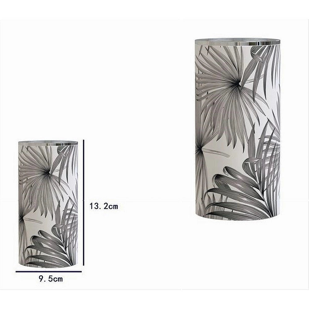 Trade Shop - Bicchiere Porta Spazzolino Con Fori Tropicale Accessorio Arredo Da Bagno 87069 -