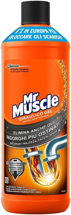 MR MUSCOLO DISGORGANTE IDRAULICO IN GEL FORMATO BIPACCO 1LTX2