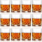 Whisky 300 ml - 12 pezzi - Vetro cristallo senza rame - Resistente alla lavastoviglie - Elegante design - Ideale per gli amanti del whisky - Bicchiere per acqua