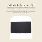 Matte grill per barbecue - impermeabile - antiscivolo - resistente al calore - protezione per pavimento - 124 x 75 cm