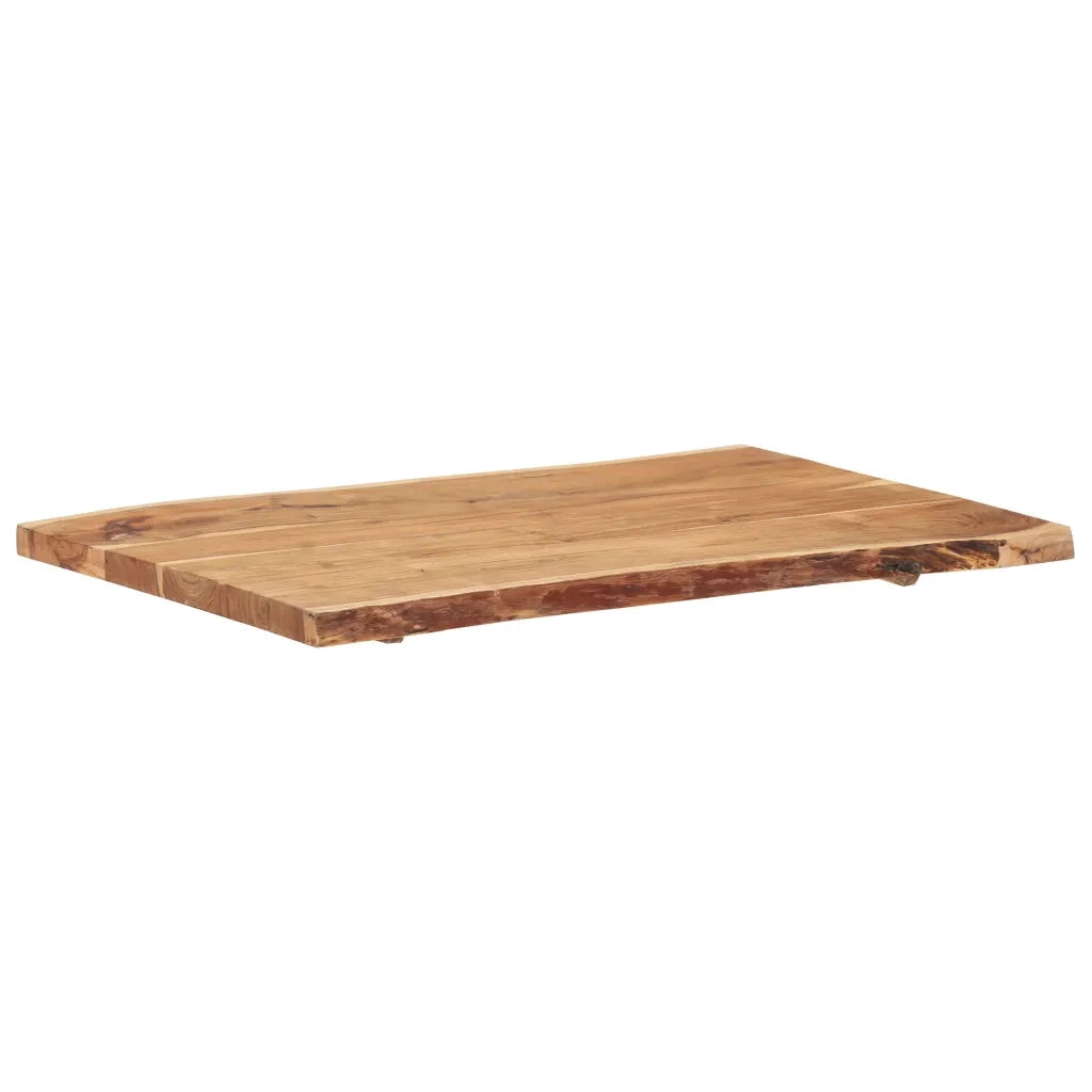 Piano del Tavolo | Superficie Tavolo | Piano Scrivania in Legno Massello di Acacia 100x(50-60)x3,8 cm