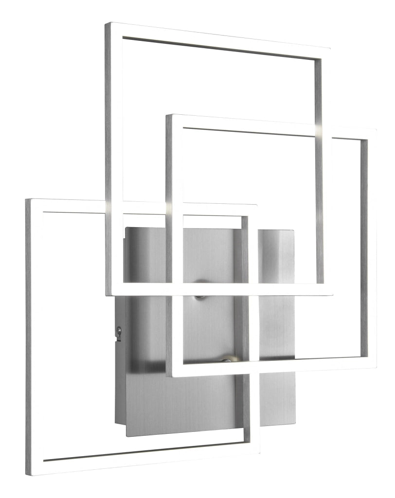 Plafoniera da Interno a LED in Metallo Nickel Opaco