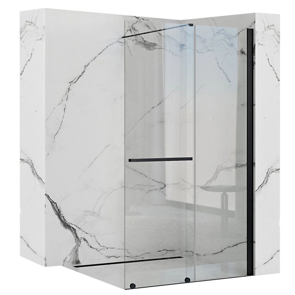 Parete Doccia Rea Cortis Black 120