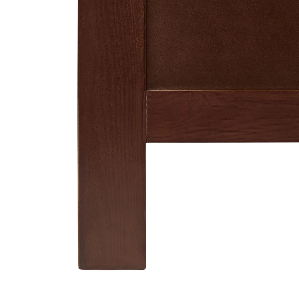 Letto in legno di pino scuro matrimoniale 140 x 200 cm 6 stile scandinavo