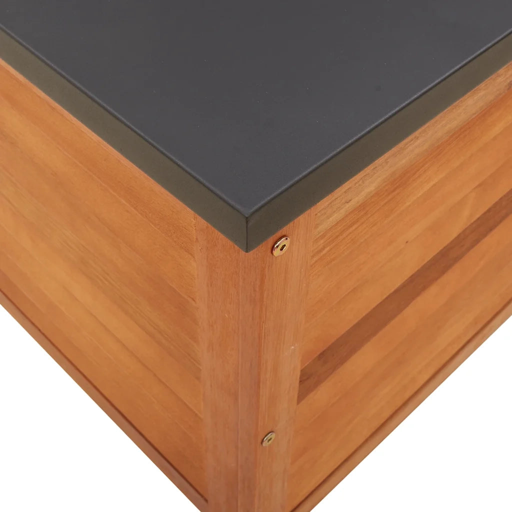 Contenitore da Giardino 60x50x55 cm Legno Massello di Eucalipto CFW7535800