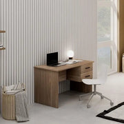 Scrivania da camera Noce Naturale 2 cassetti in legno nobilitato cm119x64xH.75