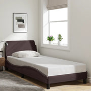Giroletto con Testiera Marrone Scuro 80x200 cm in Tessutocod mxl 112235