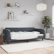 Letto da Giorno Grigio Scuro 90x190 cm in Velluto