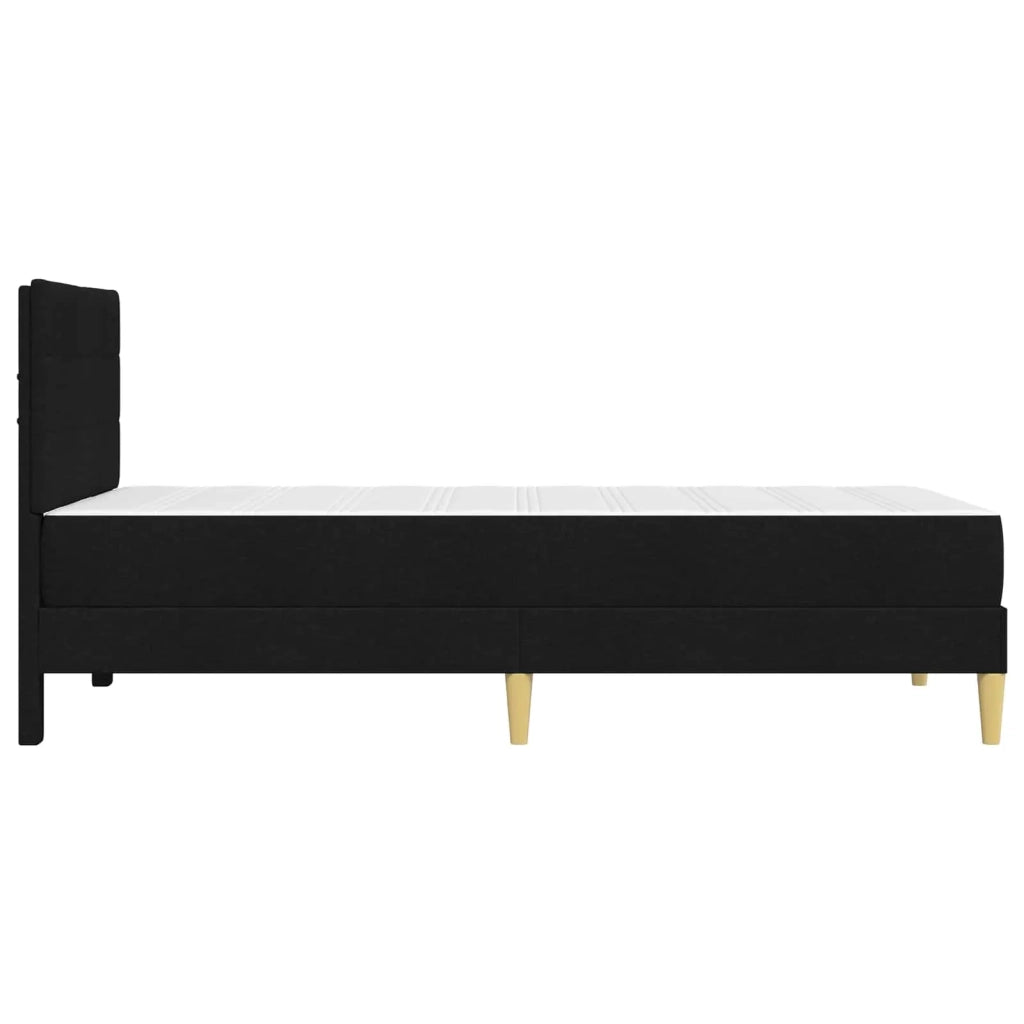 Struttura del letto-Giroletto Nero 90 x 200 cm Poliestere