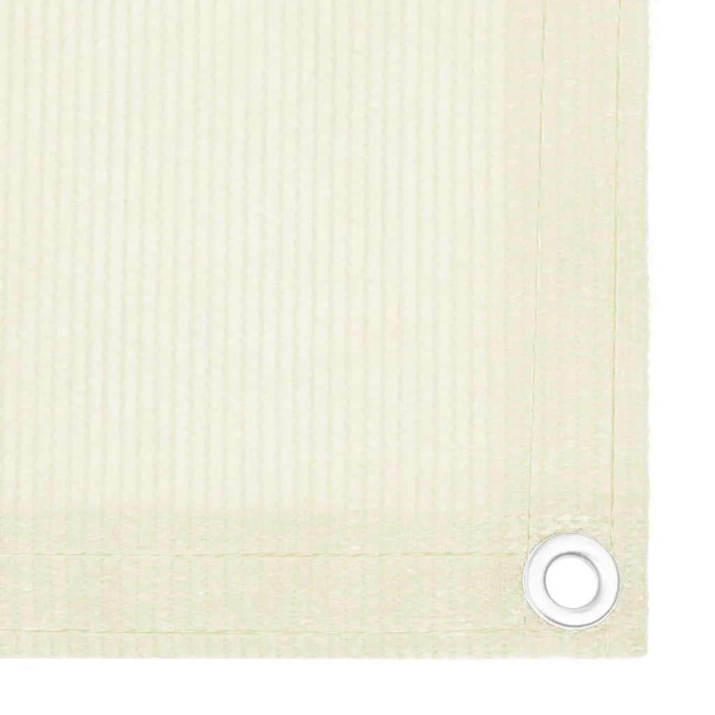 Schermo Frangivista per Balcone-Pannello per privacy Crema 120x500 cm in HDPE
