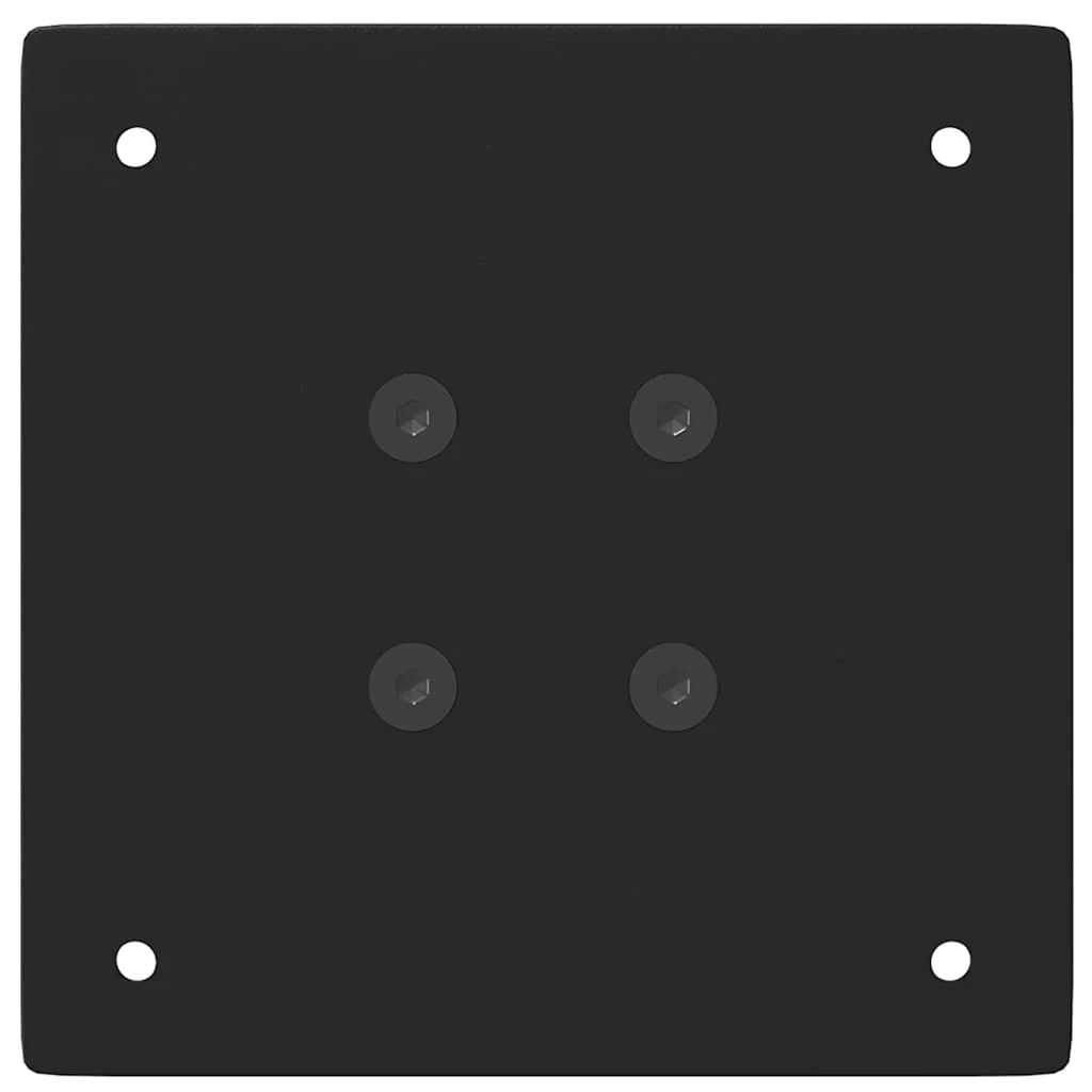 Set di 4 gambe per tavolino da caffè dal design moderno escursione 30-32 cm con piedini regolabili in acciaio nero 02_0056757