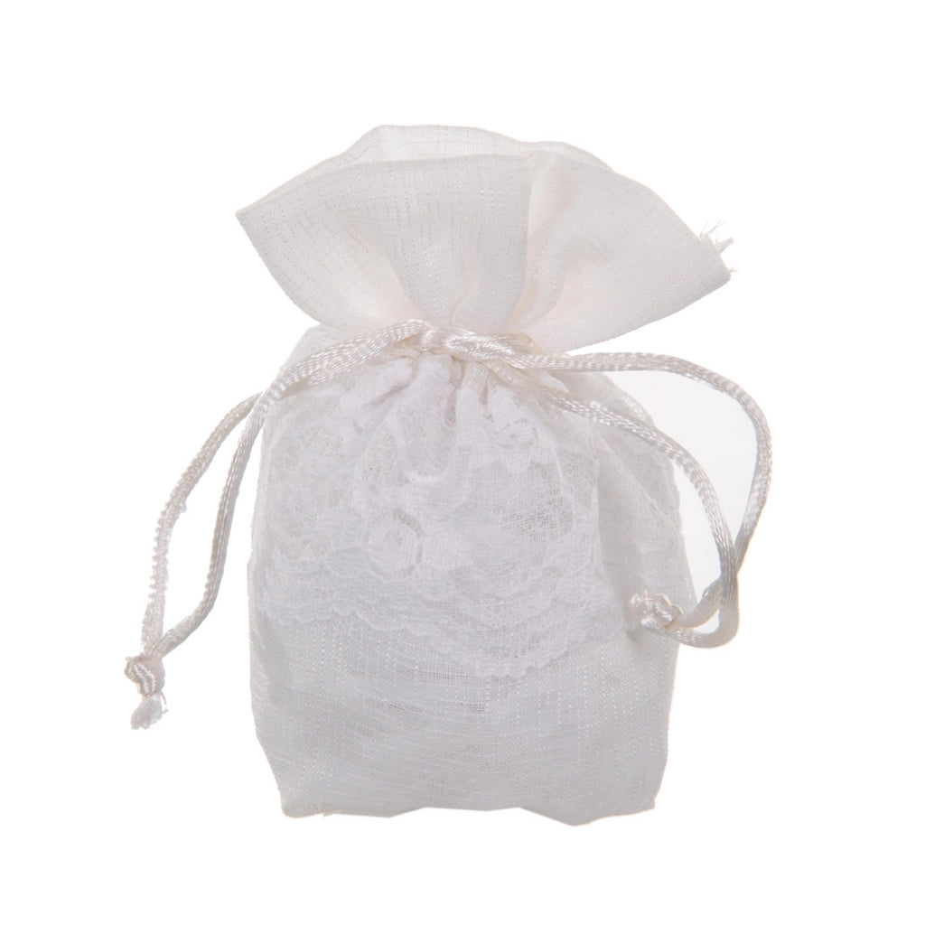 Set 24 Sacchetto con Ricamo Misure 55x55 cm
