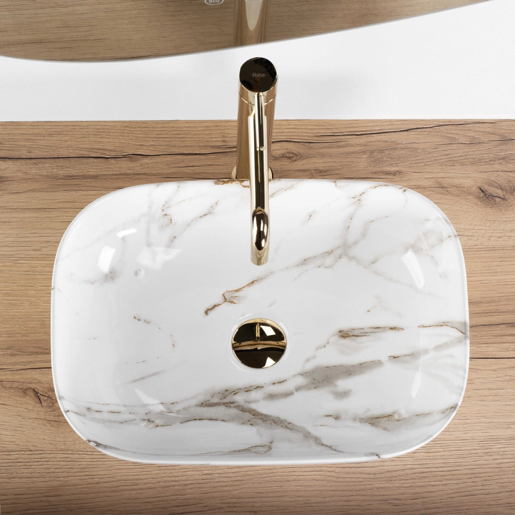 Lavabo Da Appoggio Rea Belinda Aiax Shiny