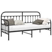 Letto singolo | Letto per adulti | Struttura per letto di giorno Nero 80 x 200 cm