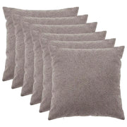 Federa 6 pcs HEERLEN Grigio Chiaro 55 x 55 cm Bouclé 912310