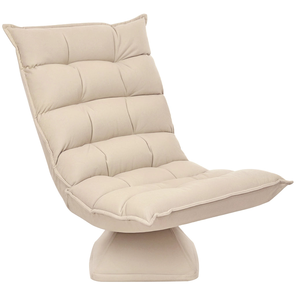 Poltrona Relax Massaggiante Girevole ¨C Zephmum ¨C Beige 62x70x95