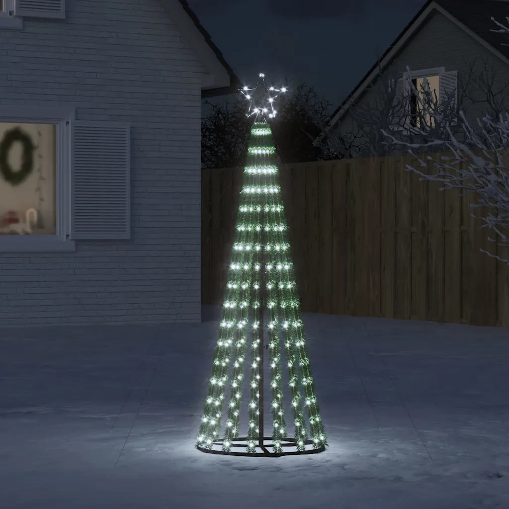 Albero di Natale a LED 275 LED Bianco Freddo 180 cm 358065