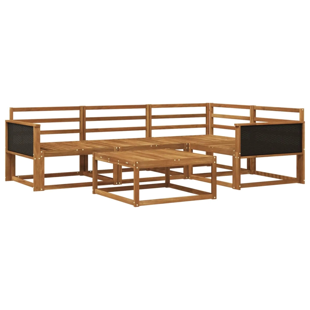 Set di divani da esterno 5 pcs Naturale