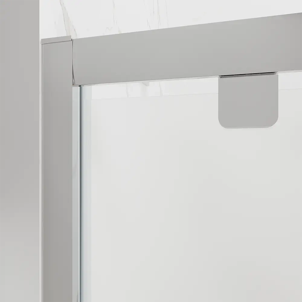 Porta doccia 90 cm apertura a battente vetro opaco | Apulia