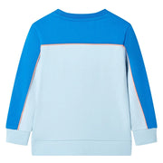 Felpa da Bambino Blu Brillante e Azzurro 128 11827