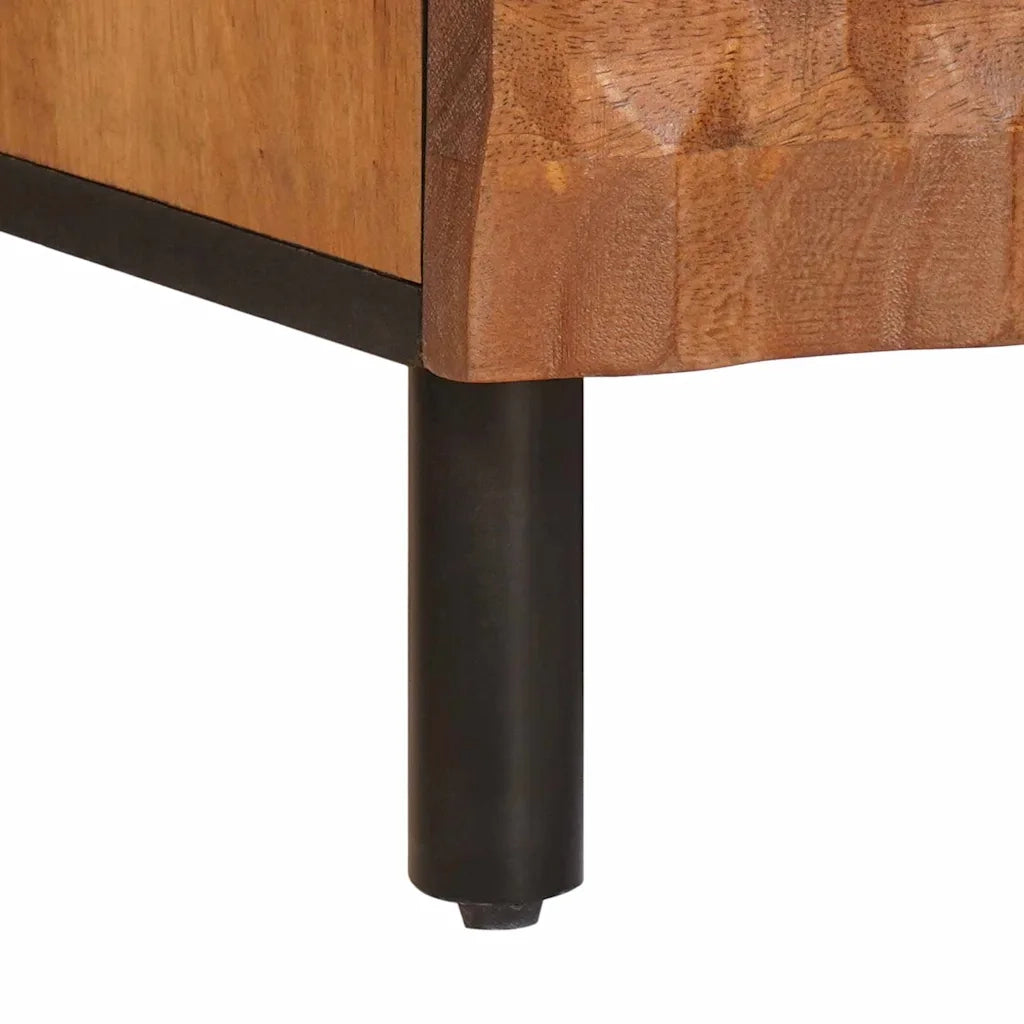 Mobile TV con cassetto Finitura Marrone Acacia 100 x 33 x 46 cm