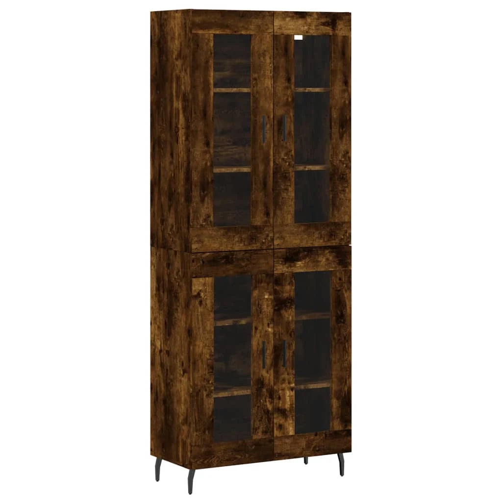 Buffet credenza cassettiera armadio mobile contenitore organizer cucina soggiorno salotto alto 69,5 x 34 x 180 cm legno ingegnerizzato marrone 02_0033433