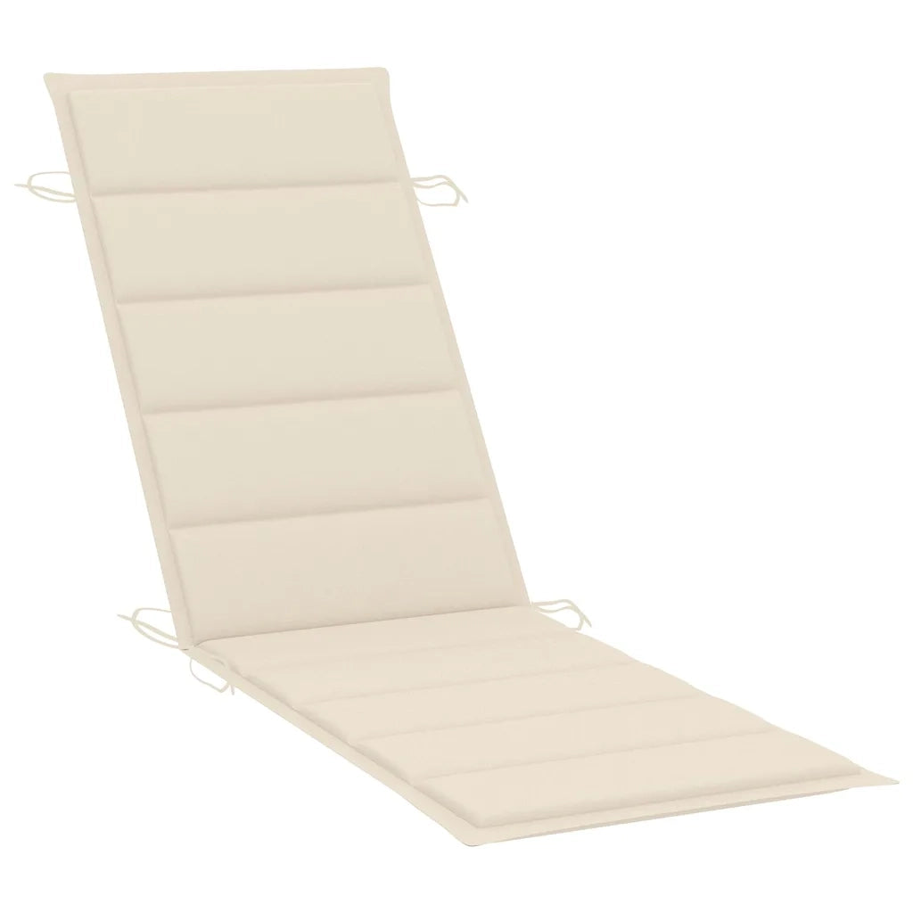 Sdraio 2 pz con Cuscini in Legno Massello di Acacia cod mxl 68152