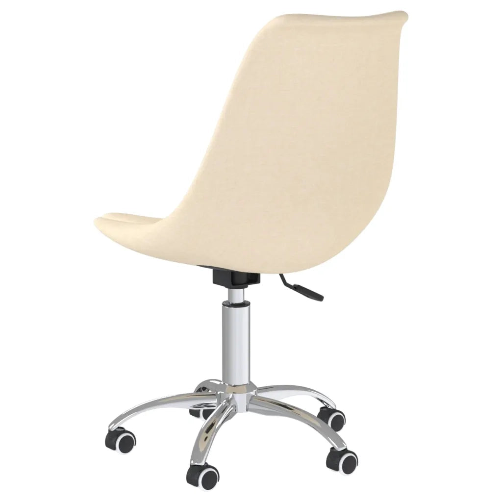 Sedie da Pranzo Girevoli 2 pz Crema in Tessuto cod mxl 29125