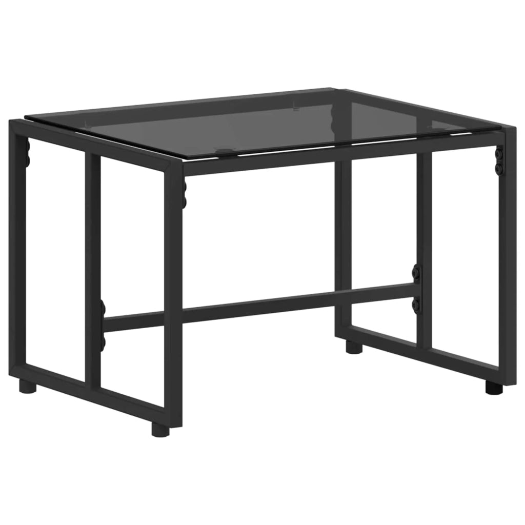 Set di Mobili con cuscino 3 pcs Nero e Bianco Crema Rattan