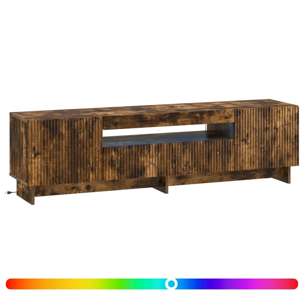 Mobile TV LED Rovere Fumo Legno ingegnerizzato 896030