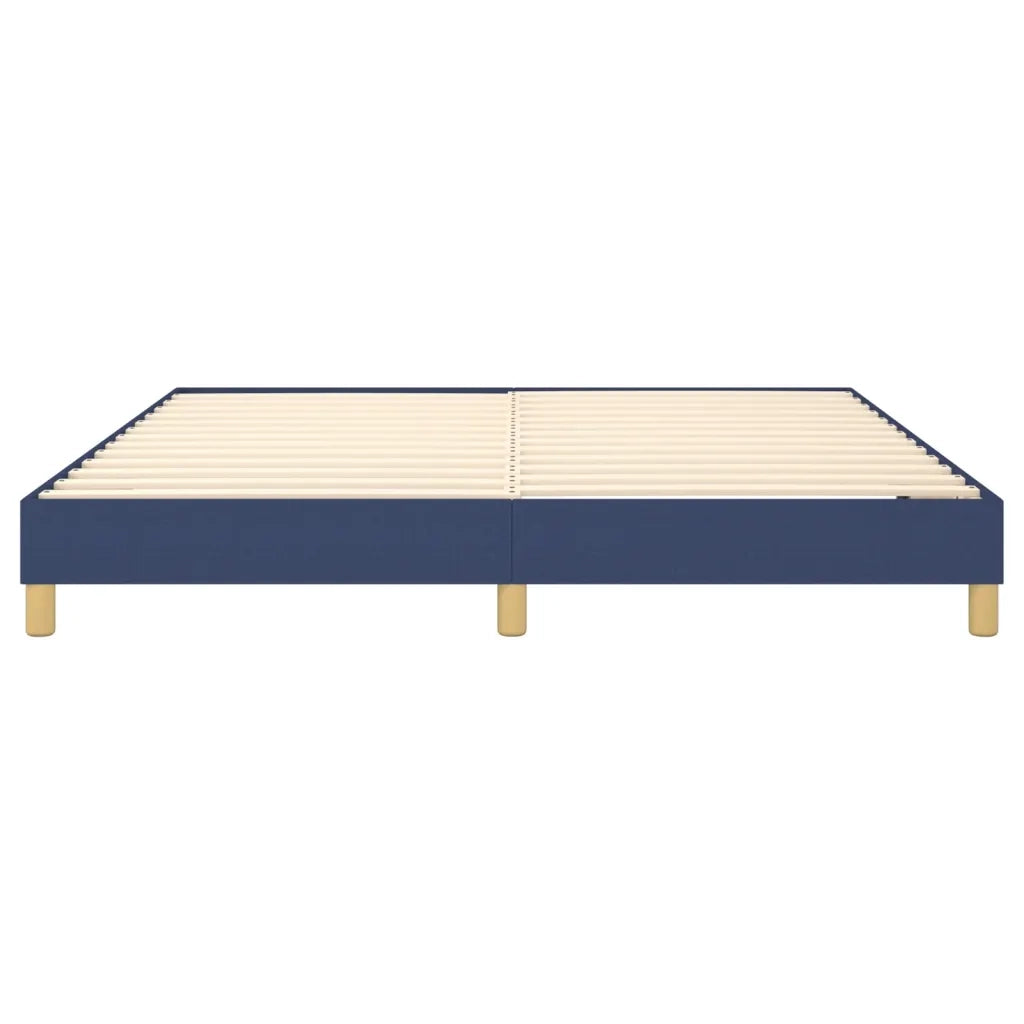 Struttura Letto a Rete a Molle-Giroletto Blu 180x200 cm in Tessuto 948788