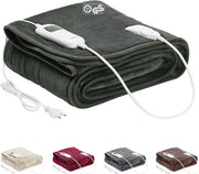 Deken elettrico 200x180 cm - Coperte elettriche riscaldanti con 9 impostazioni di temperatura, spegnimento automatico e timer