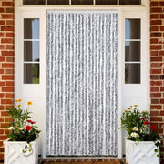 Zanzariera Bianco e Grigio 90x220 cm Ciniglia cod mxl 61420