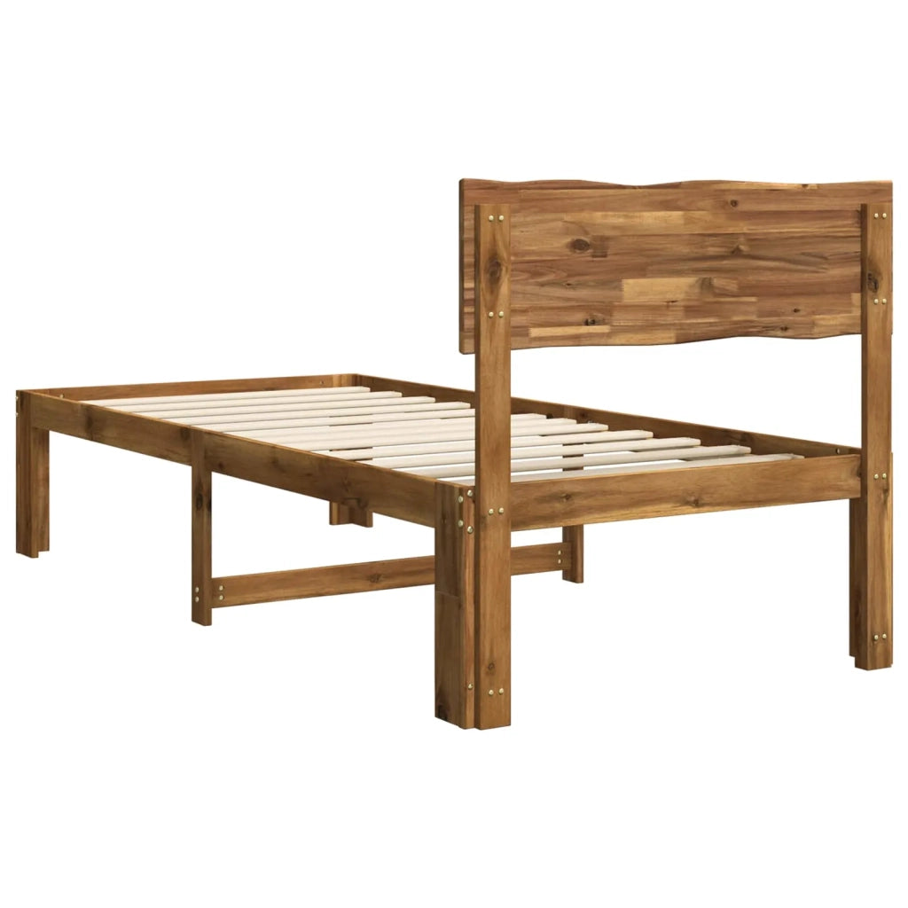 Letto Singolo con Testiera ROSTOCK Naturale 75 x 190 cm 903354