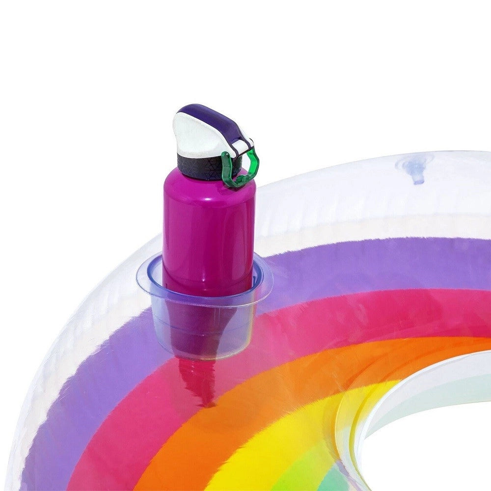 Trade Shop - Poltrona Gonfiabile Doppia Rainbow Dream 186x116 Cm Maniglie Portalattine 43648 -