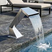 Cascata per piscina con LED RGB Acciaio Inox 63,5 x 29 x 51 cm 42039236