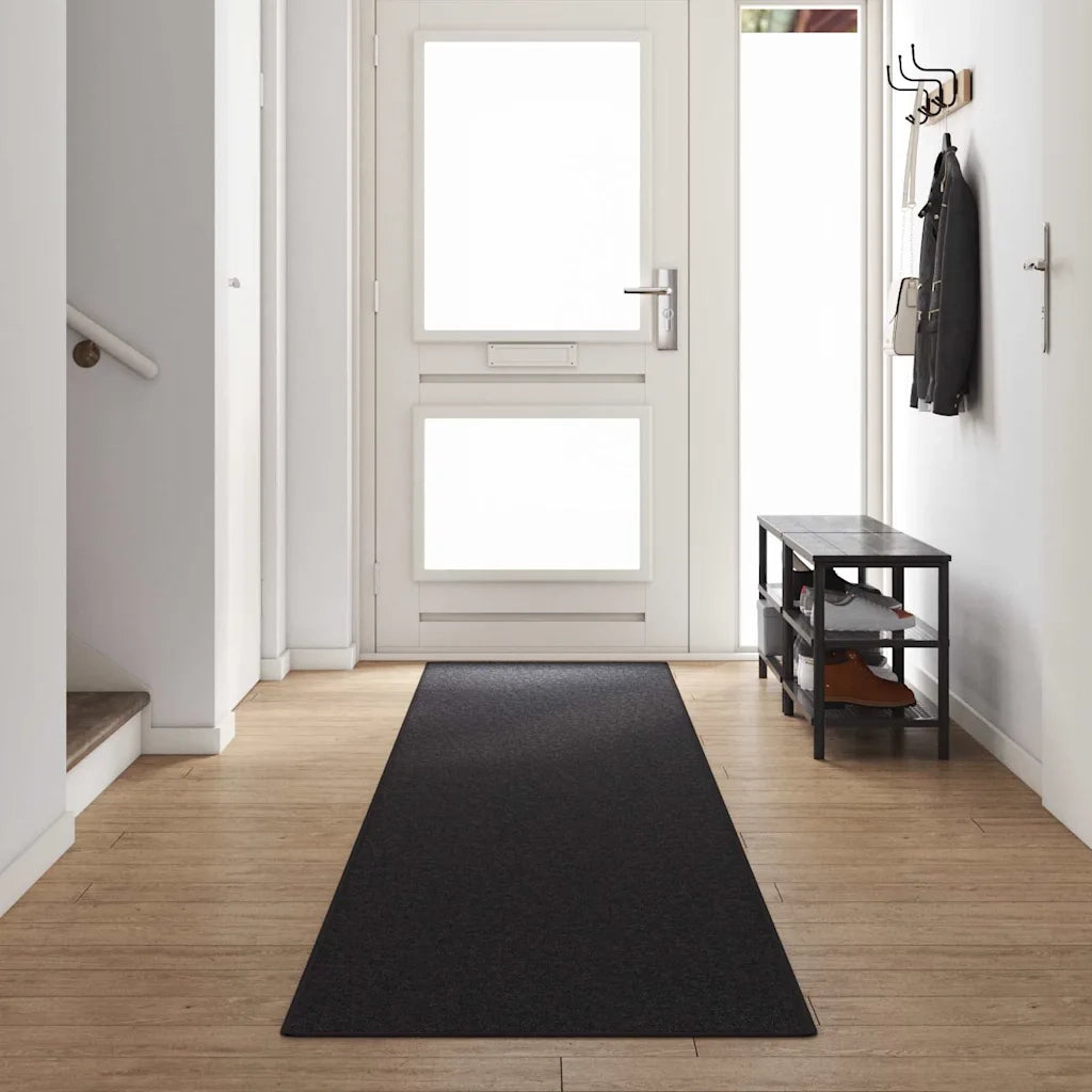 Runner in Moquette Antracite 80 x 500 cm 100% Polipropilene