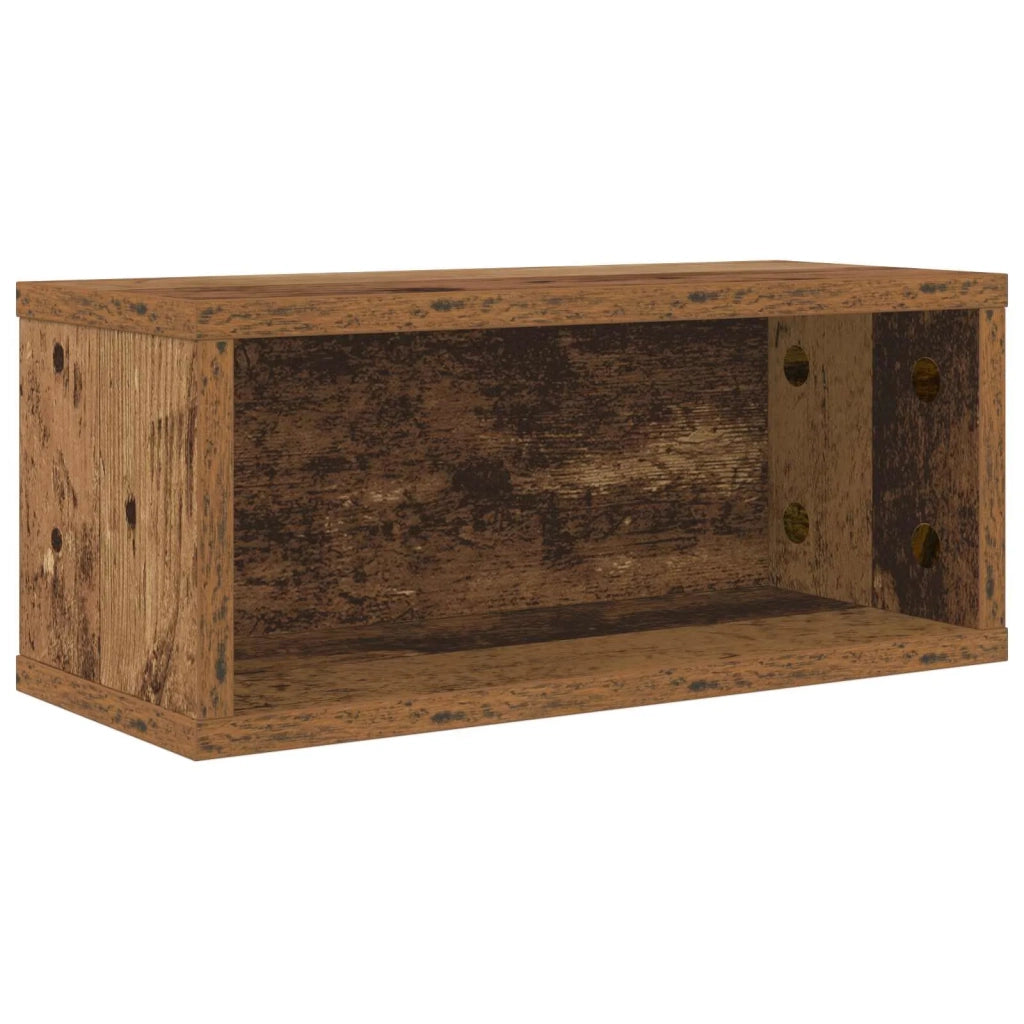 Rack per Stoccaggio CD Legno antico 40 x 17 x 17 cm 8012724