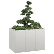 Fioriera-Vaso-Contenitore per Piante 120x80x80 cm in Acciaio Inox